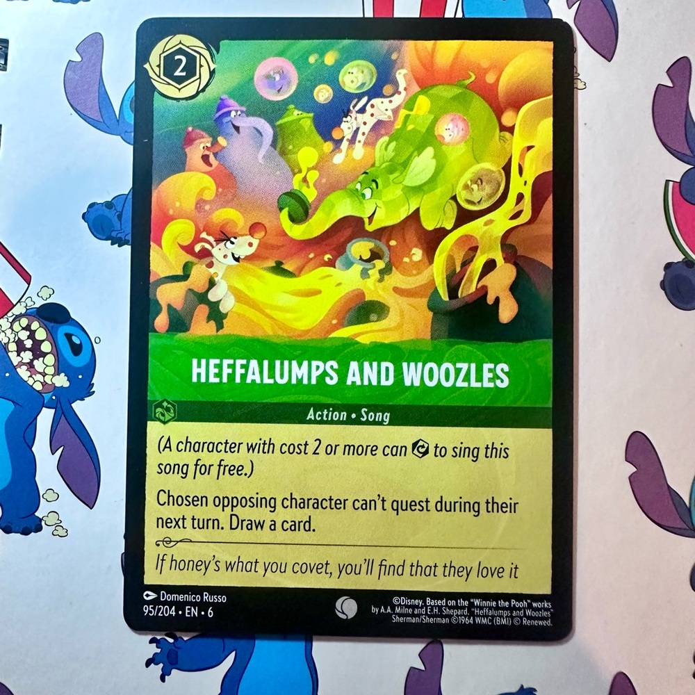 heffalumps and woozles 95/204 - common — disney lorcana: azurite sea